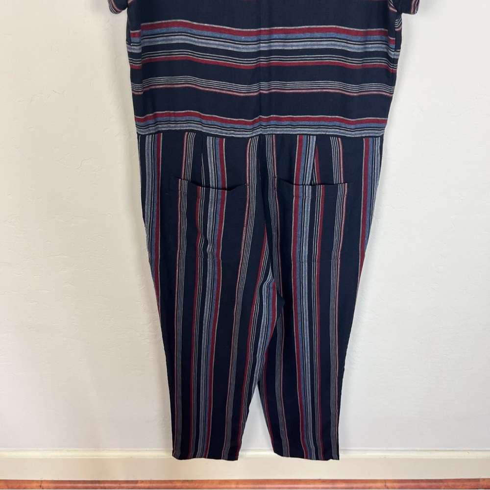Bridge & Burn Stripe Scoop Neck Jumpsuit - Picture 8 of 10